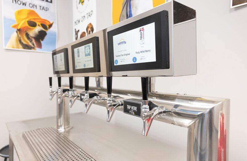 Beverages available at the Dog Park at Unleashed Pets in Waukee, Iowa